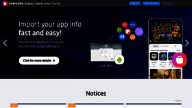 What Seller.samsungapps.com website looked like in 2021 (2 years ago)