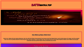 What Sattamatka.top website looked like in 2021 (2 years ago)