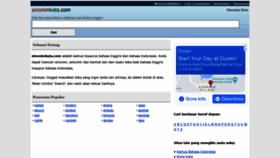 What Sinonimkata.com website looked like in 2021 (2 years ago)
