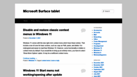 What Surfacetablethelp.com website looked like in 2021 (2 years ago)