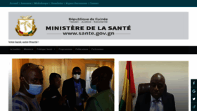 What Sante.gov.gn website looked like in 2021 (2 years ago)