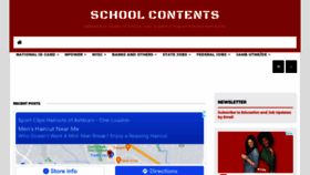 What Schoolcontents.info website looked like in 2021 (2 years ago)