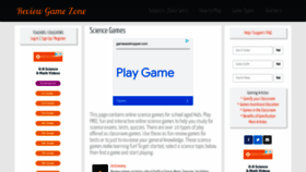What Sciencereviewgames.com website looked like in 2021 (2 years ago)