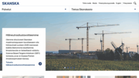 What Skanska.fi website looked like in 2021 (2 years ago)