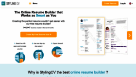 What Stylingcv.com website looked like in 2021 (2 years ago)