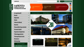 What Sapientia.ro website looked like in 2021 (2 years ago)