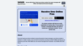 What Smser.net website looked like in 2021 (2 years ago)