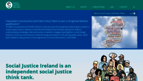 What Socialjustice.ie website looked like in 2021 (2 years ago)