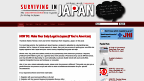 What Survivingnjapan.com website looked like in 2021 (2 years ago)