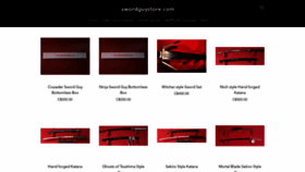 What Swordguystore.com website looked like in 2021 (2 years ago)