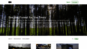 What Seeforestfortrees.com website looked like in 2021 (2 years ago)
