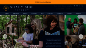 What Shadysideacademy.org website looked like in 2021 (2 years ago)