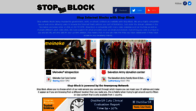 What Stop-block.com website looked like in 2021 (2 years ago)