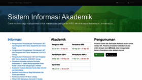 What Sia.unram.ac.id website looked like in 2021 (2 years ago)