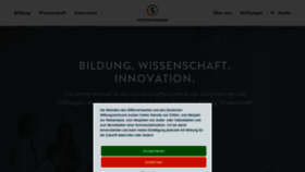 What Stifterverband.de website looked like in 2021 (2 years ago)