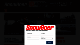 What Snowgoer.com website looked like in 2021 (2 years ago)