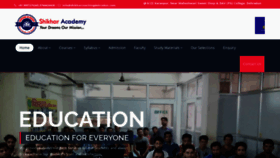 What Shikharcoachingdehradun.com website looked like in 2021 (2 years ago)