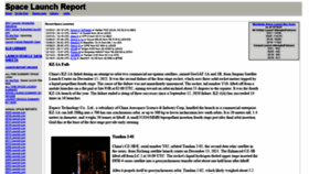What Spacelaunchreport.com website looked like in 2021 (2 years ago)