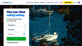 What Sailingeurope.com website looked like in 2021 (2 years ago)