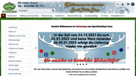 What Sportplatzshop.de website looked like in 2021 (2 years ago)
