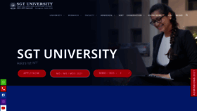 What Sgtuniversity.ac.in website looked like in 2021 (2 years ago)