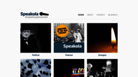 What Speakola.com website looked like in 2021 (2 years ago)