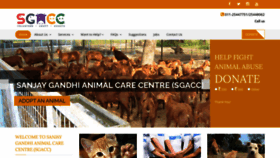 What Sanjaygandhianimalcarecentre.org website looked like in 2021 (2 years ago)