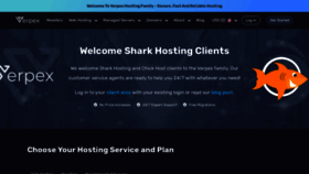 What Sharkhosting.co.uk website looked like in 2021 (2 years ago)