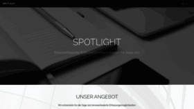 What Spotlight.de website looked like in 2021 (2 years ago)