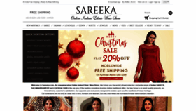 What Sareeka.com website looked like in 2021 (2 years ago)