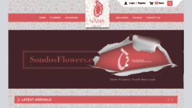What Sondosflowers.com website looked like in 2021 (2 years ago)