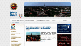 What Subotica.rs website looked like in 2021 (2 years ago)