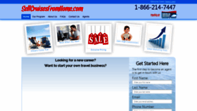 What Sellcruisesfromhome.com website looked like in 2021 (2 years ago)
