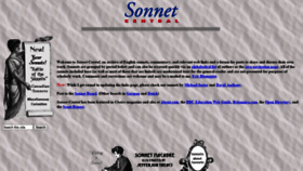 What Sonnets.org website looked like in 2021 (2 years ago)