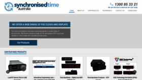 What Synctimeaus.com.au website looked like in 2021 (2 years ago)