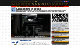 What Soundsurvey.org.uk website looked like in 2022 (2 years ago)
