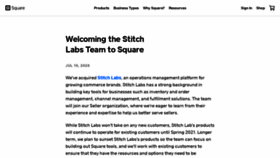 What Stitchlabs.com website looked like in 2022 (2 years ago)
