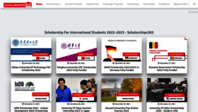What Scholarships365.info website looked like in 2022 (2 years ago)