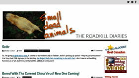 What Smalldeadanimals.com website looked like in 2022 (2 years ago)