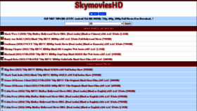 What Skymovieshd.in website looked like in 2022 (2 years ago)