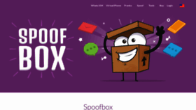 What Spoofbox.com website looked like in 2022 (2 years ago)