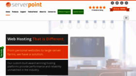 What Serverpoint.com website looked like in 2022 (3 years ago)
