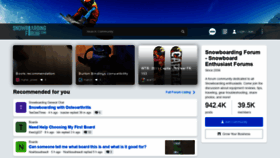 What Snowboardingforum.com website looked like in 2022 (2 years ago)