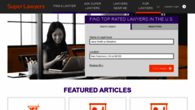 What Superlawyers.com website looked like in 2022 (2 years ago)