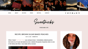 What Sweetnicks.com website looked like in 2022 (2 years ago)