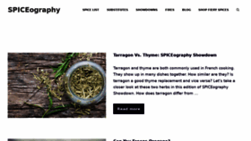 What Spiceography.com website looked like in 2022 (2 years ago)