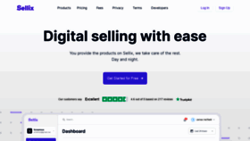 What Sellix.io website looked like in 2022 (2 years ago)
