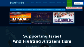 What Standwithus.com website looked like in 2022 (2 years ago)