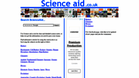 What Scienceaid.co.uk website looked like in 2022 (2 years ago)