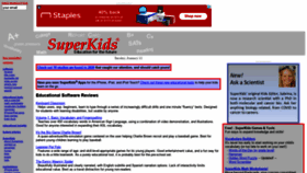 What Superkids.com website looked like in 2022 (2 years ago)